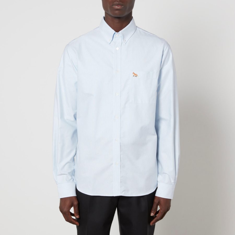 Maison Kitsuné Striped Cotton Oxford Shirt - 40/M
