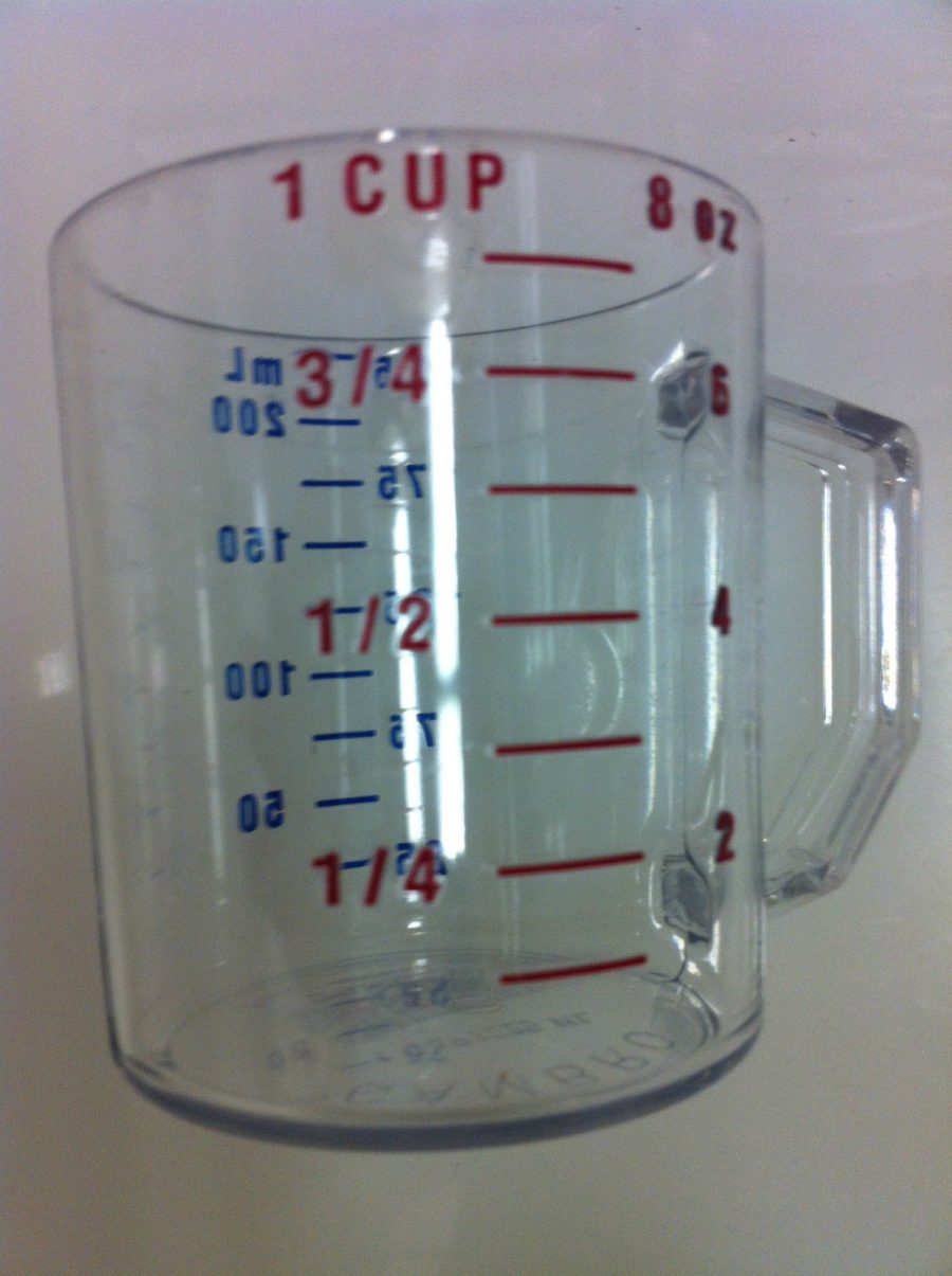 Measuring Cup, Cambro, Model: 1 CUP, 1 PT, 1 QT, 2 QT, 4 QT.