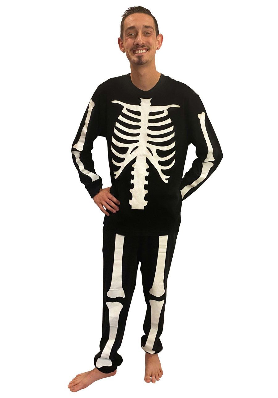 Men's 2 Piece Skeleton Jogger Sleep Set
