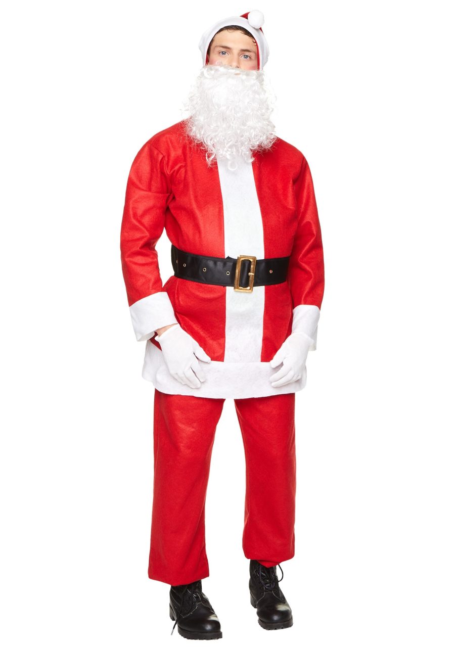 Men's Basic Santa Claus Suit Costume