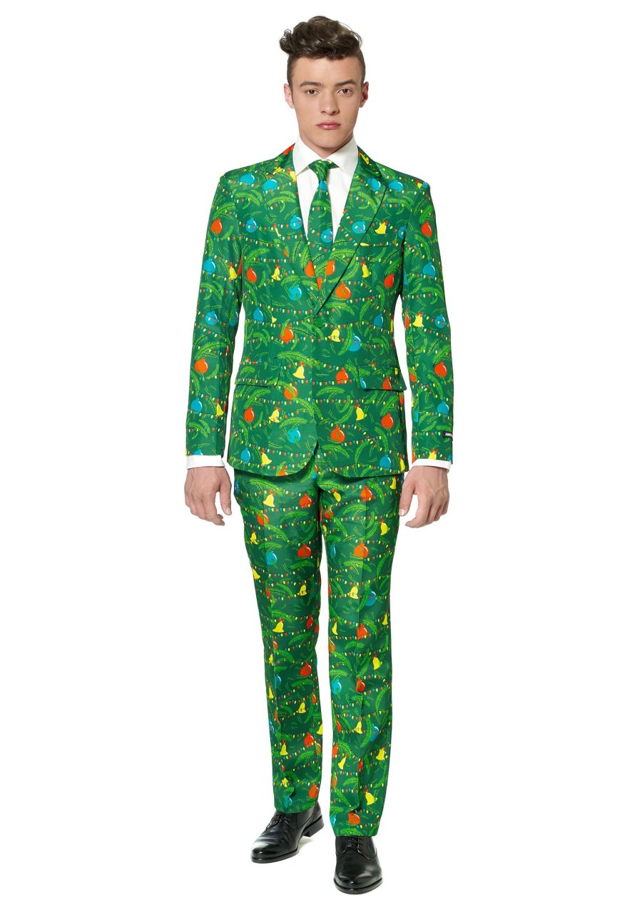 Men's Green Christmas Tree Suitmeister