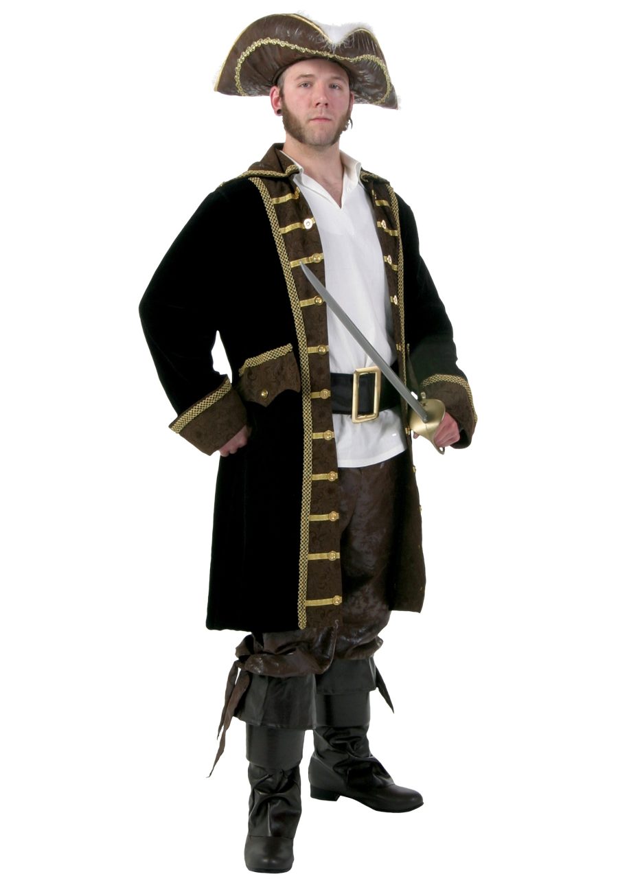 Men's Realistic Pirate Plus Size Costume