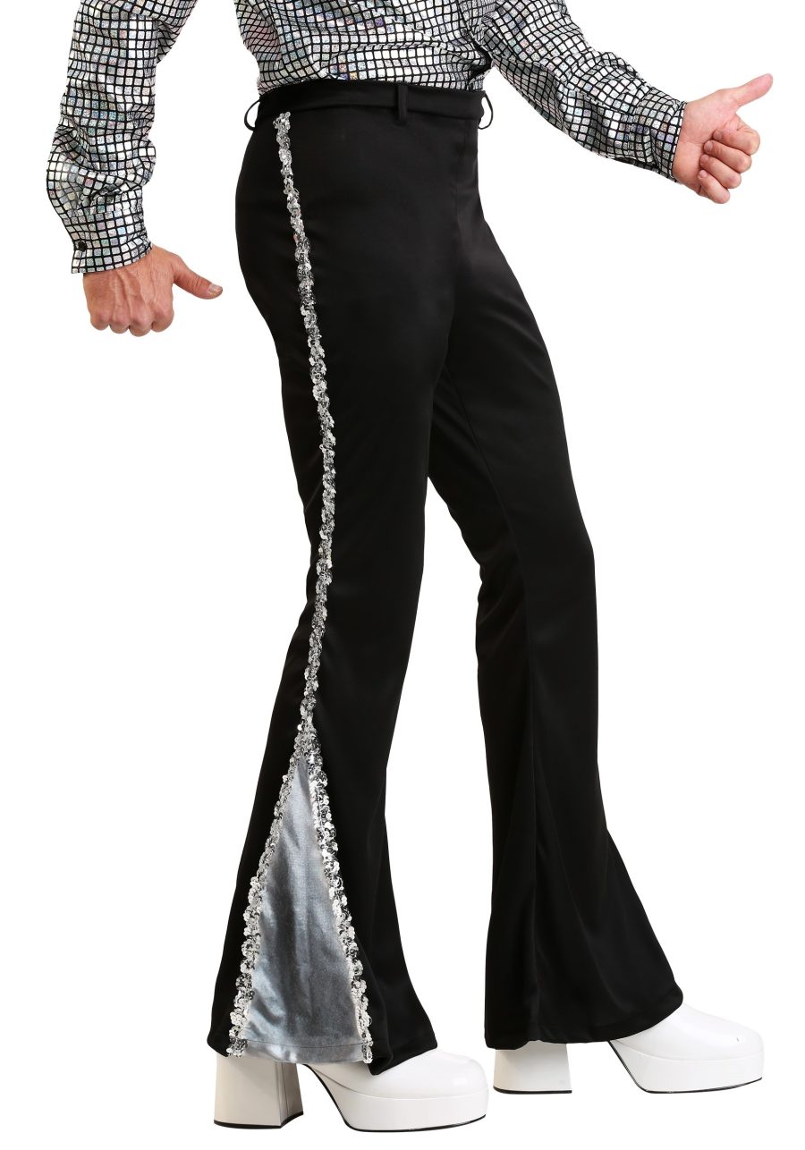 Men's Silver Sequin Disco Pants