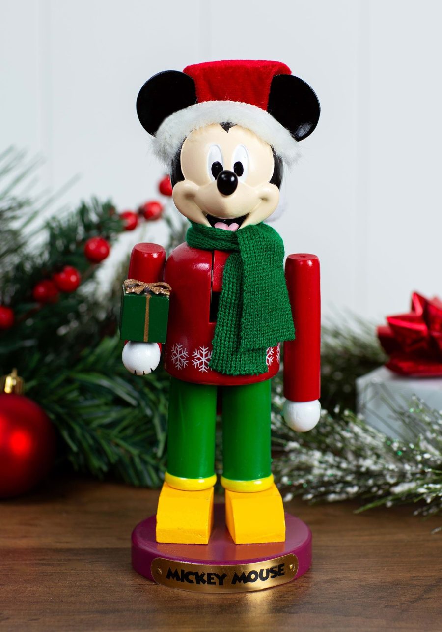 Mickey with Present Nutcracker