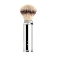 Muhle Synthetic Travel Shaving Brush with Nickel Plated Handle