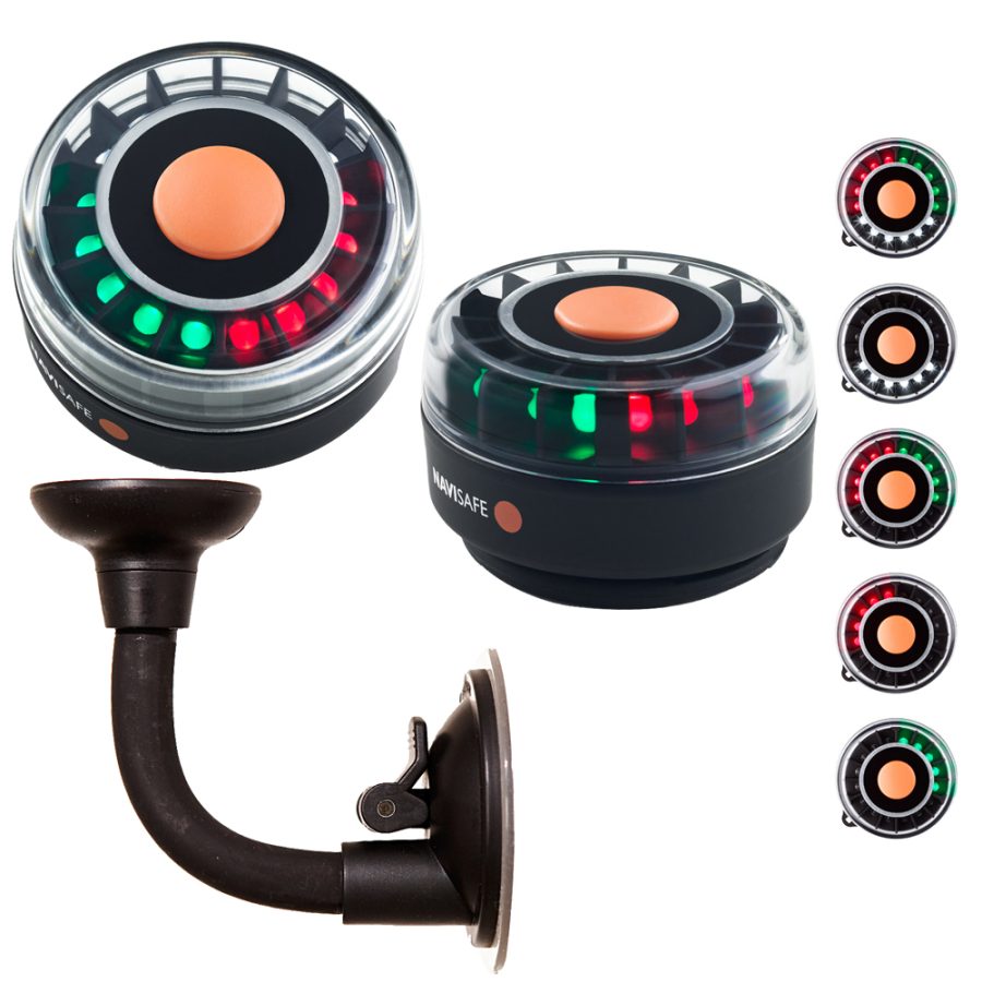 NAVISAFE 305KIT2 PORTABLE NAVILIGHT 2NM - TRICOLOR WITH BENDABLE SUCTION CUP MOUNT