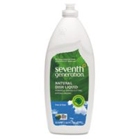 Natural Dishwashing Liquid, Free & Clear, 25 oz Bottle, 12/Carton