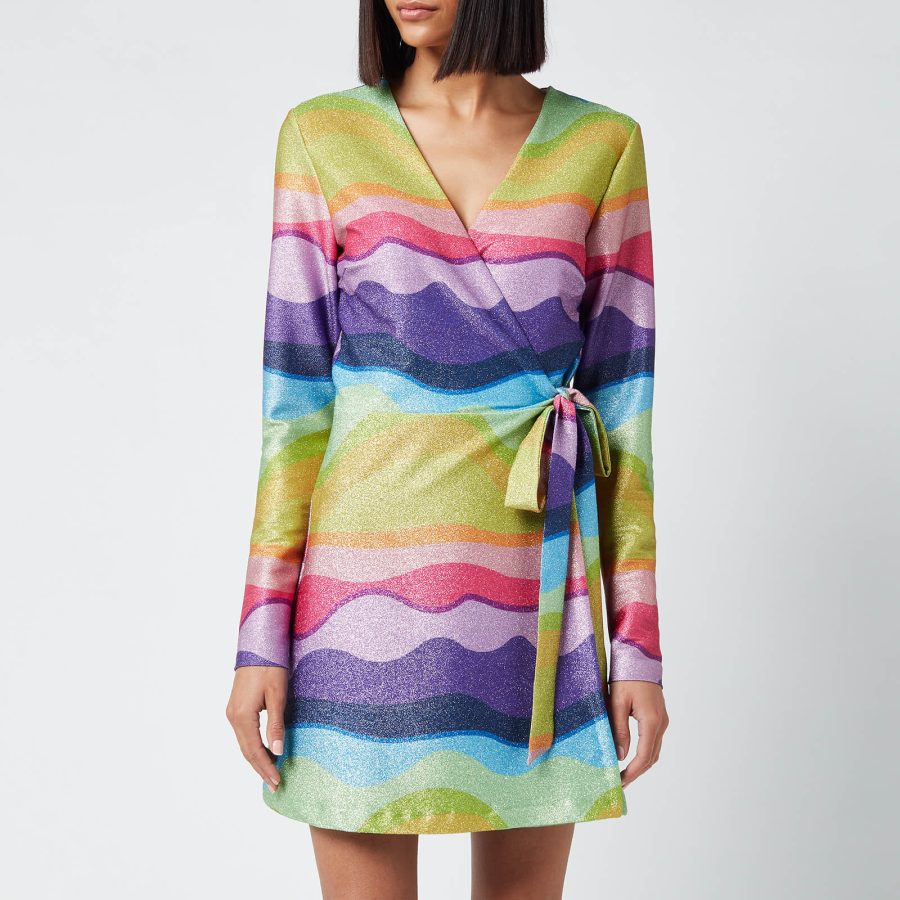 Never Fully Dressed Women's Rainbow Mini Zsa Zsa Wrap - Multi - UK 8