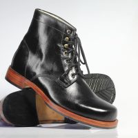 New Handmade Men's Black Leather Chukka Lace Up Boots, Men Ankle Casual Boots