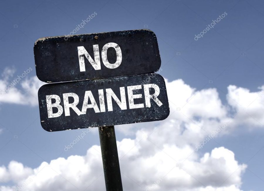 No Brainer sign