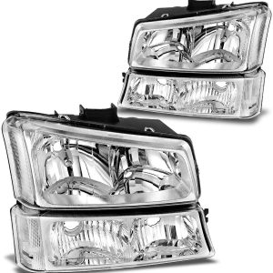 OEDRO Headlight Assembly for 03-06 Chevy Silverado 1500 2500 3500 1500HD 2500HD/03-06 Avalanche 1500 2500/07 Silverado 1500 1500HD 2500HD 3500 Classic