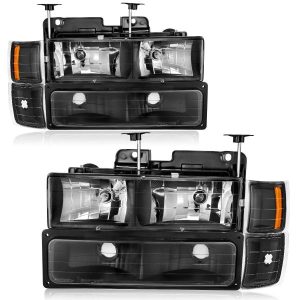 OEDRO Headlights Assembly for Chevrolet C/K Series 1500 2500 3500 / Chevy Tahoe/ Suburban/ Silverado/ Blazer