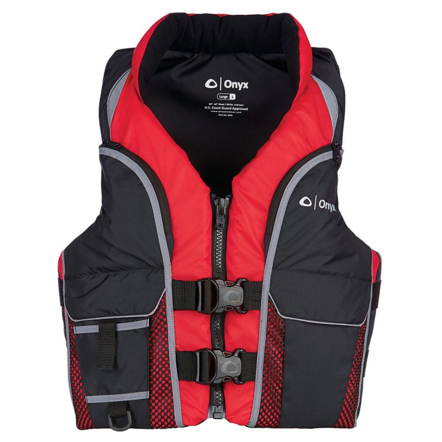 ONYX 1172103015 Select Life Vest Select Life Jacket, Medium, Red