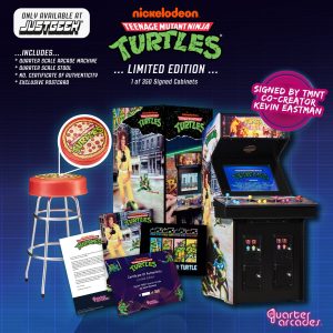 Official Teenage Mutant Ninja Turtles Quarter Size Arcade Cabinet (Exclusive Signed Collector's Edition)