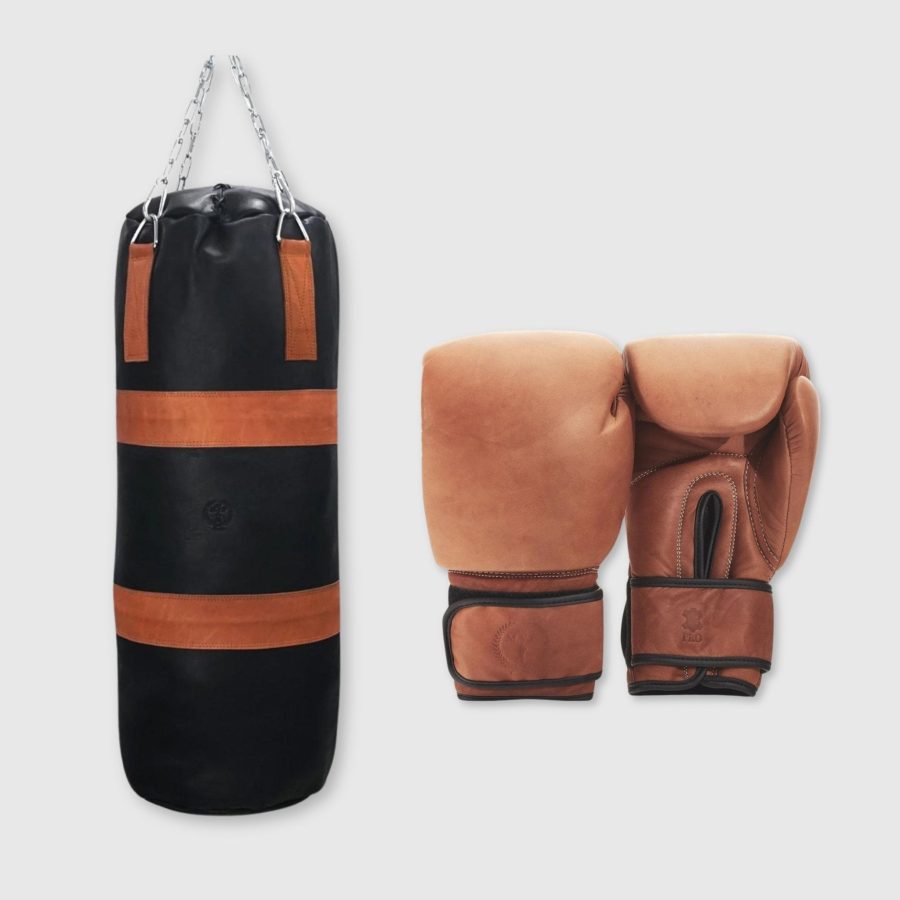 PRO Black/Tan Deluxe Leather Boxing Package