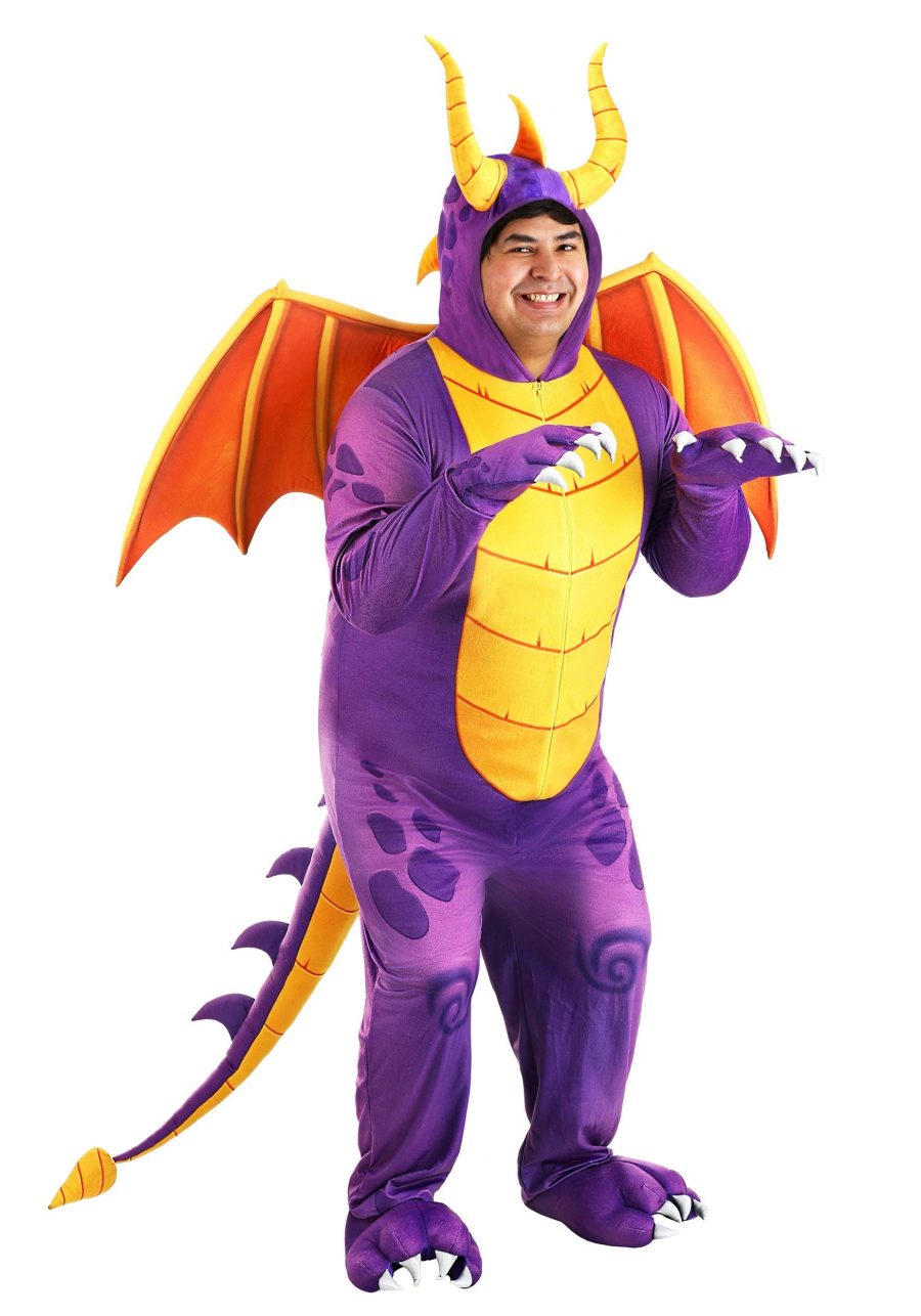 Plus Size Adult Spyro the Dragon Costume Jumpsuit