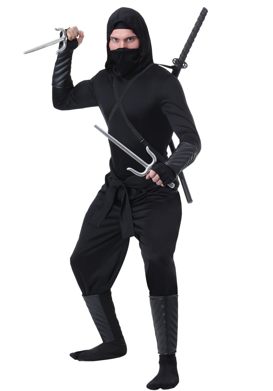 Plus Size Adult Stealth Shinobi Ninja Costume