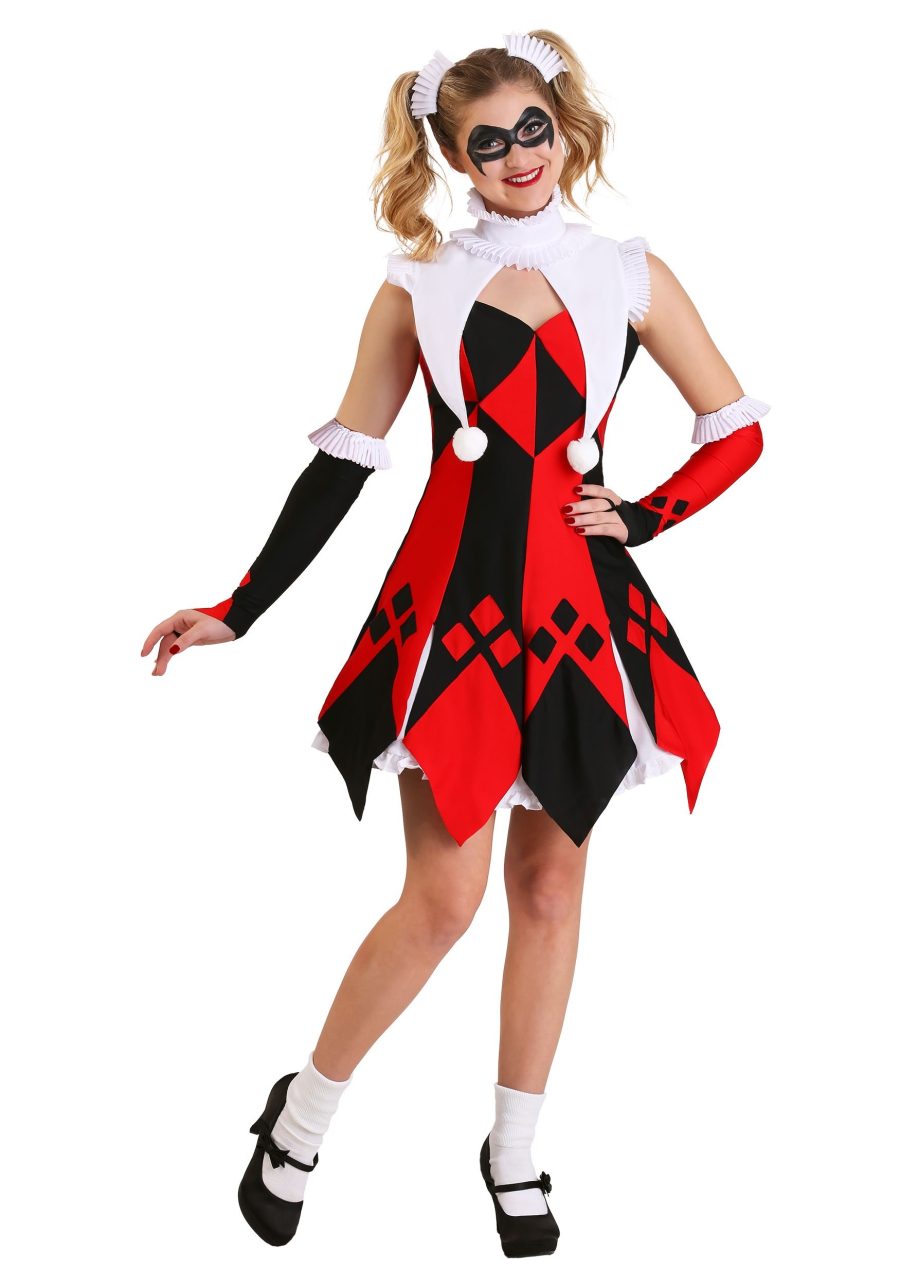 Plus Size Cute Court Jester Costume for Women