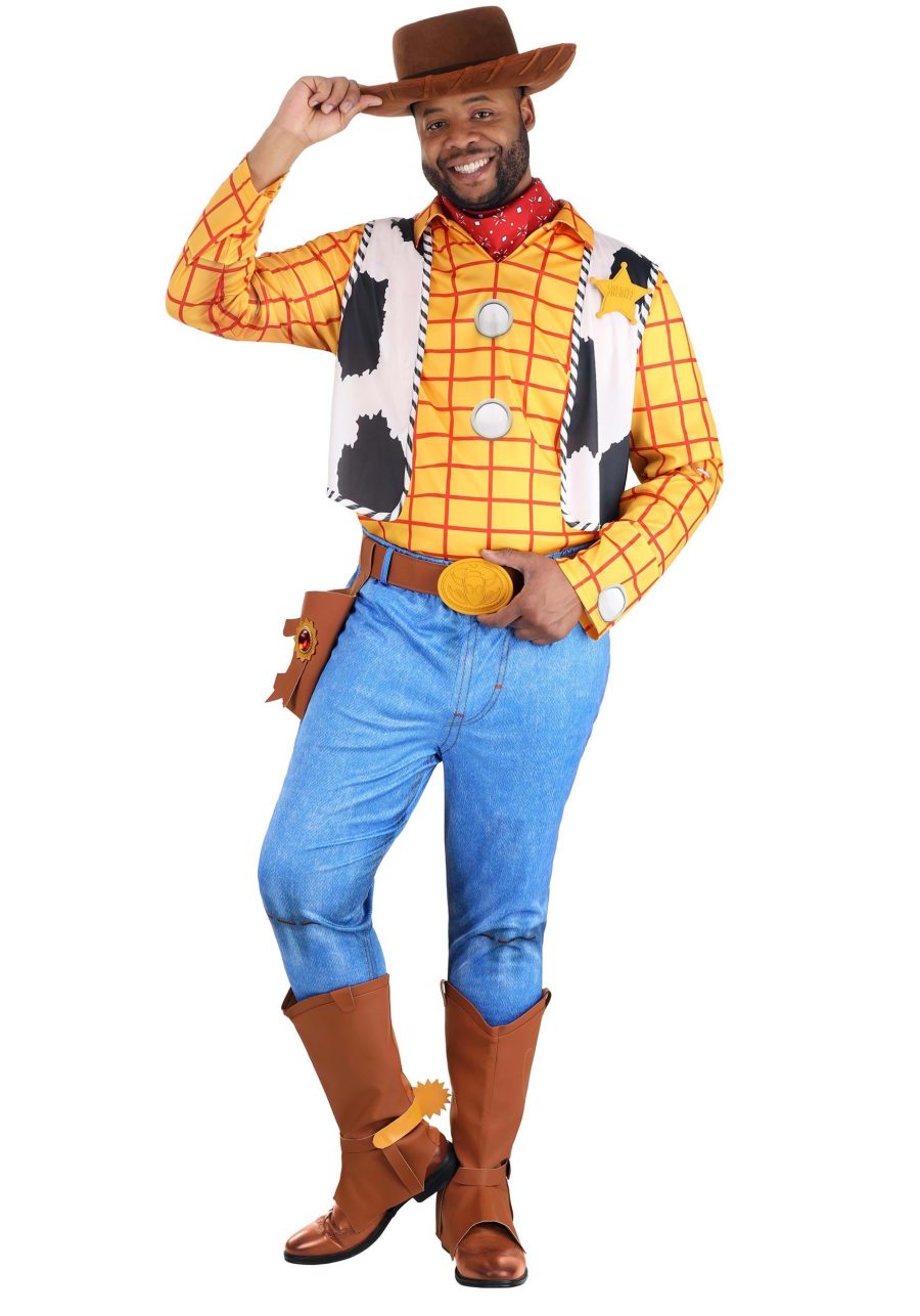 Plus Size Deluxe Woody Toy Story Men's Costume