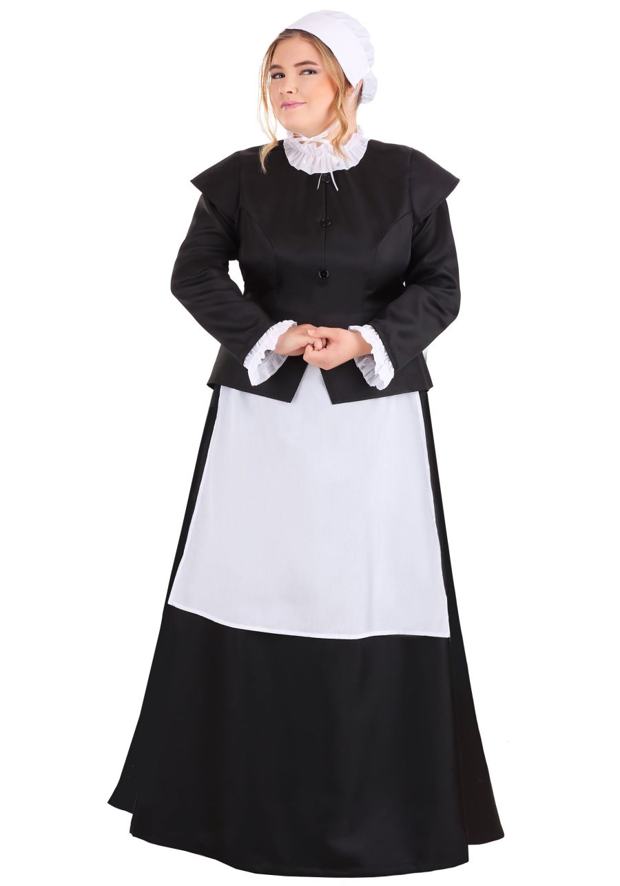 Plus Size Thankful Pilgrim Women's Costume