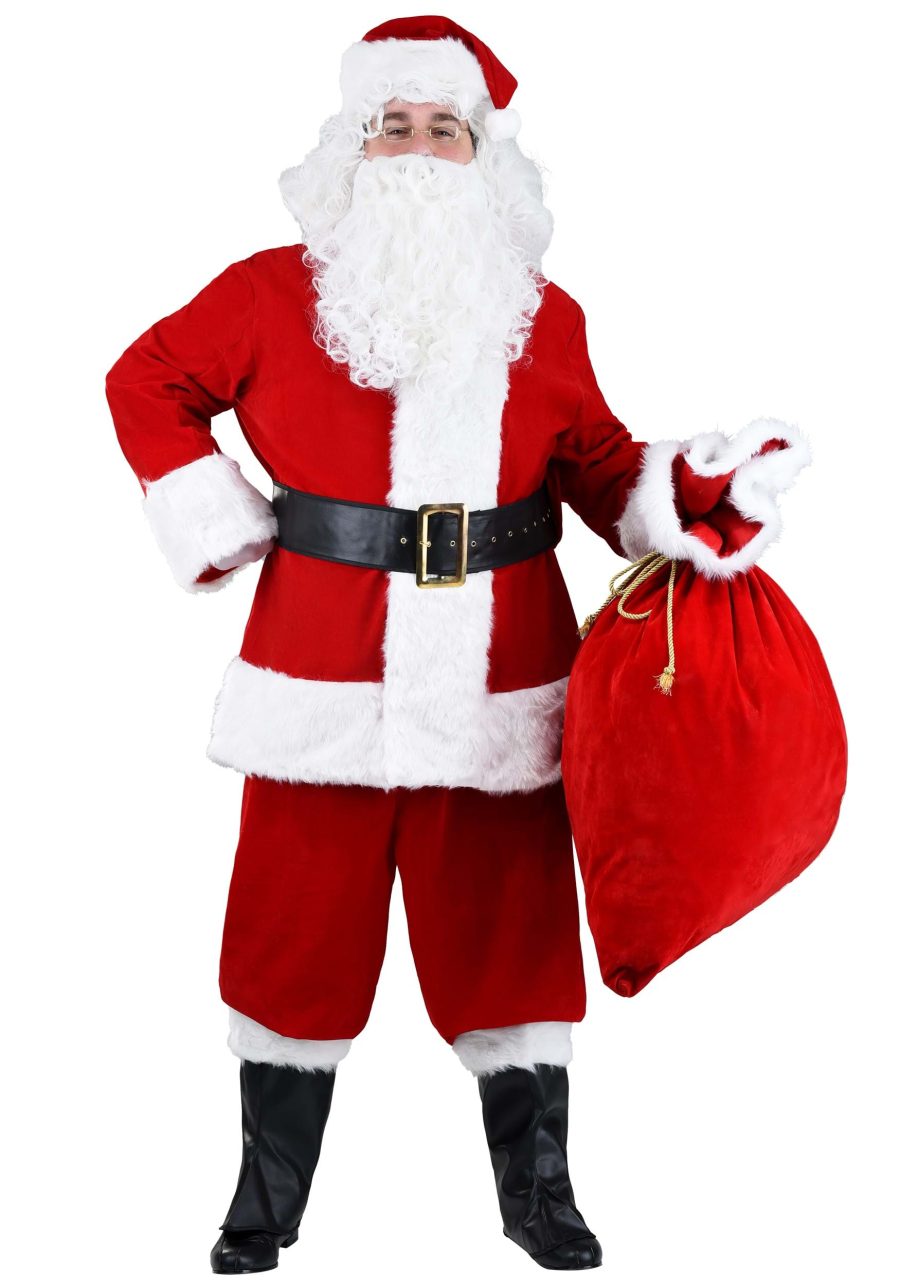 Premium Plus Size Santa Suit Costume