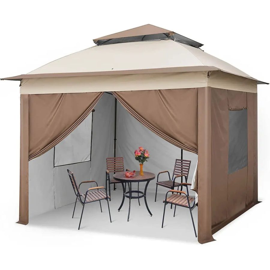Quictent 11x11 Pop-up Gazebo Tent with Sides, Versatile Instant Gazebo