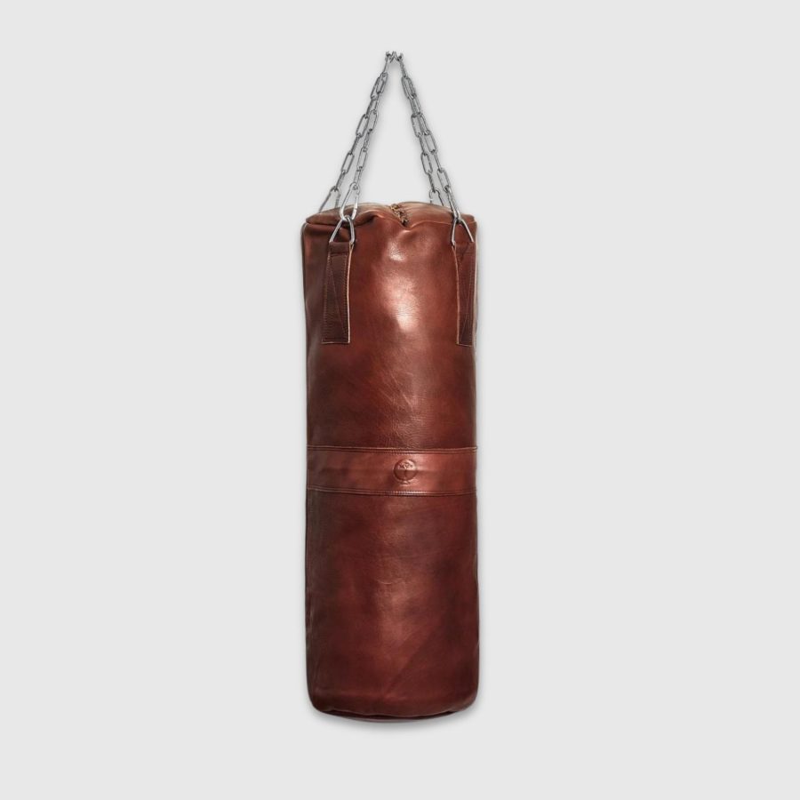 RETRO Heritage Brown Leather Heavy Punching Bag (un-filled)