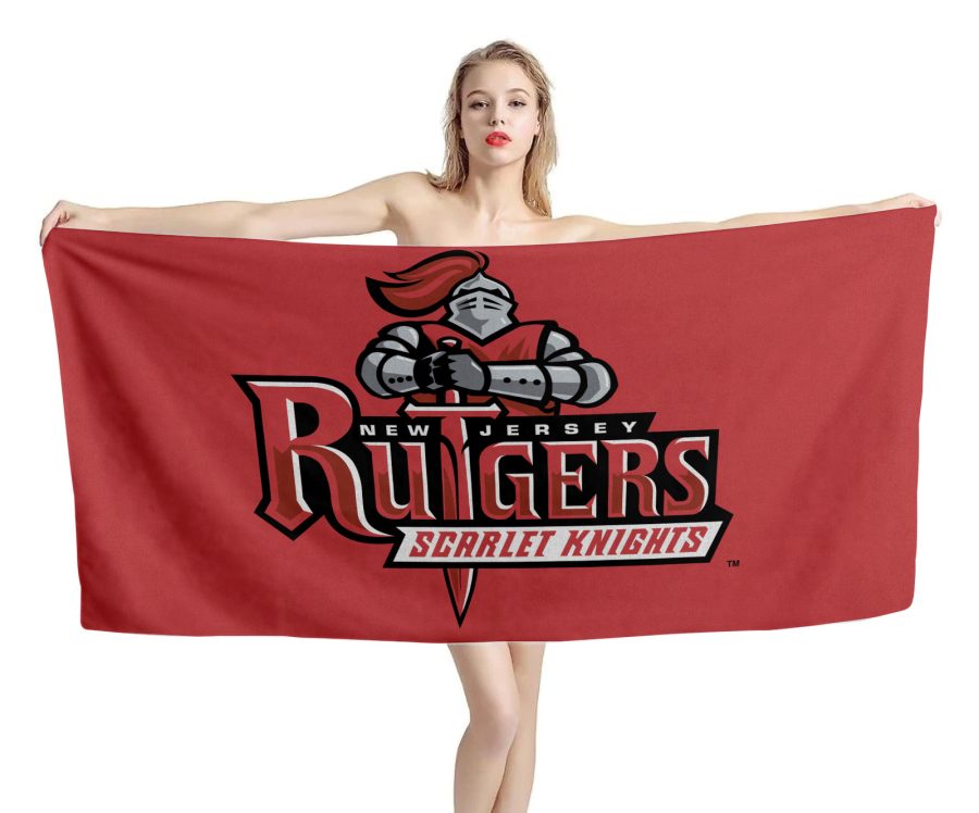 Rutgers Scarlet Knights NCAAF Beach Bath Towel Swimming Pool Holiday Gift
