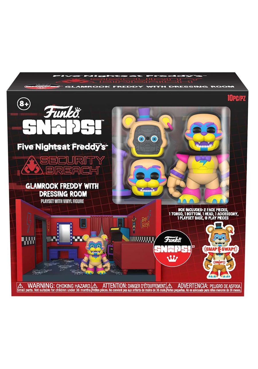 SNAPS! Five Nights at Freddy's - Glamrock Freddy with Room