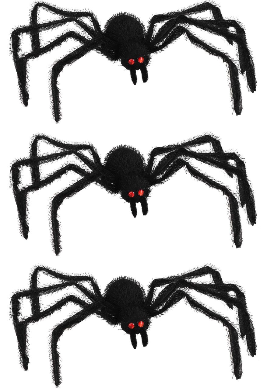 Scary Black Spider 3-pack
