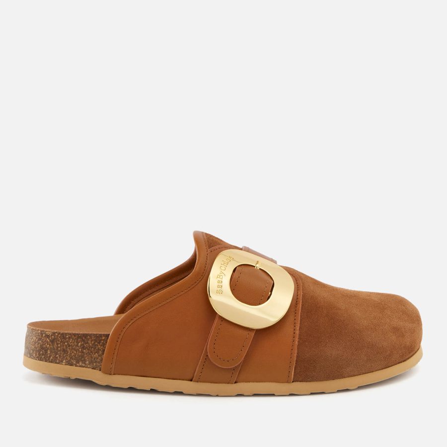 See by Chloé Women's Chany Fussbelt Suede Mules - UK 3