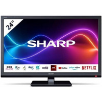 Sharp 24'' Smart TV LED HD Ready 720p Built In Freeview play Netfix Prime - 1T-C24EE7KC2FB