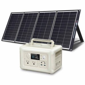 Solar Generator Kit 600W Portable Power Station 200W Solar Panel