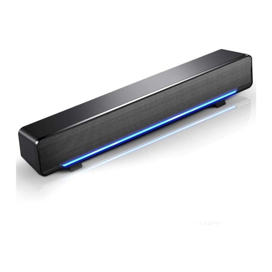 Soundbar Usb Powered Sound Bar Speakers For Computer Desktop Laptop Pc Black