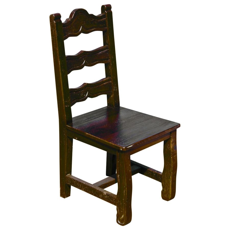 Southwestern Rustic Ranch Chair with Dark Brown Finish