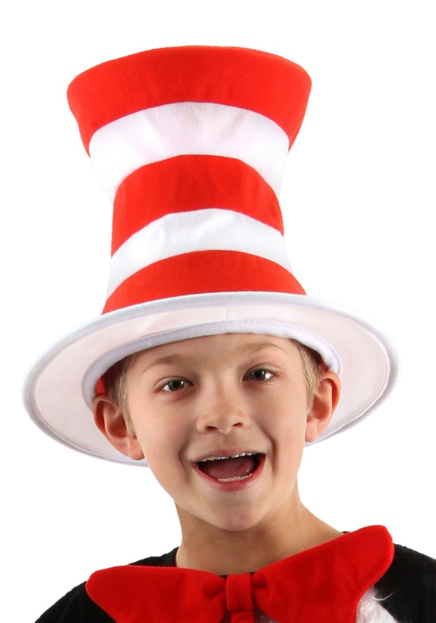Striped Cat in the Hat Kids Costume Hat