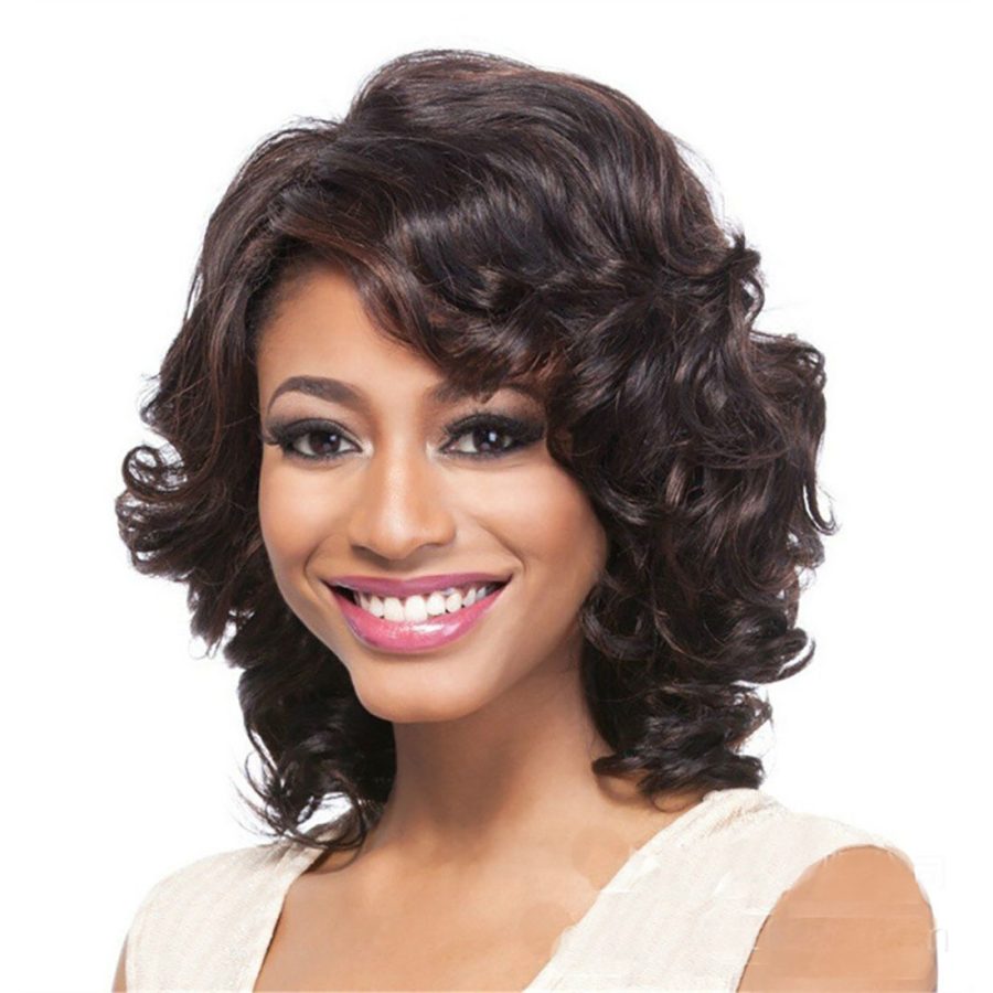 Synthetic Hair Wigs Wave Curly for Women 12inches