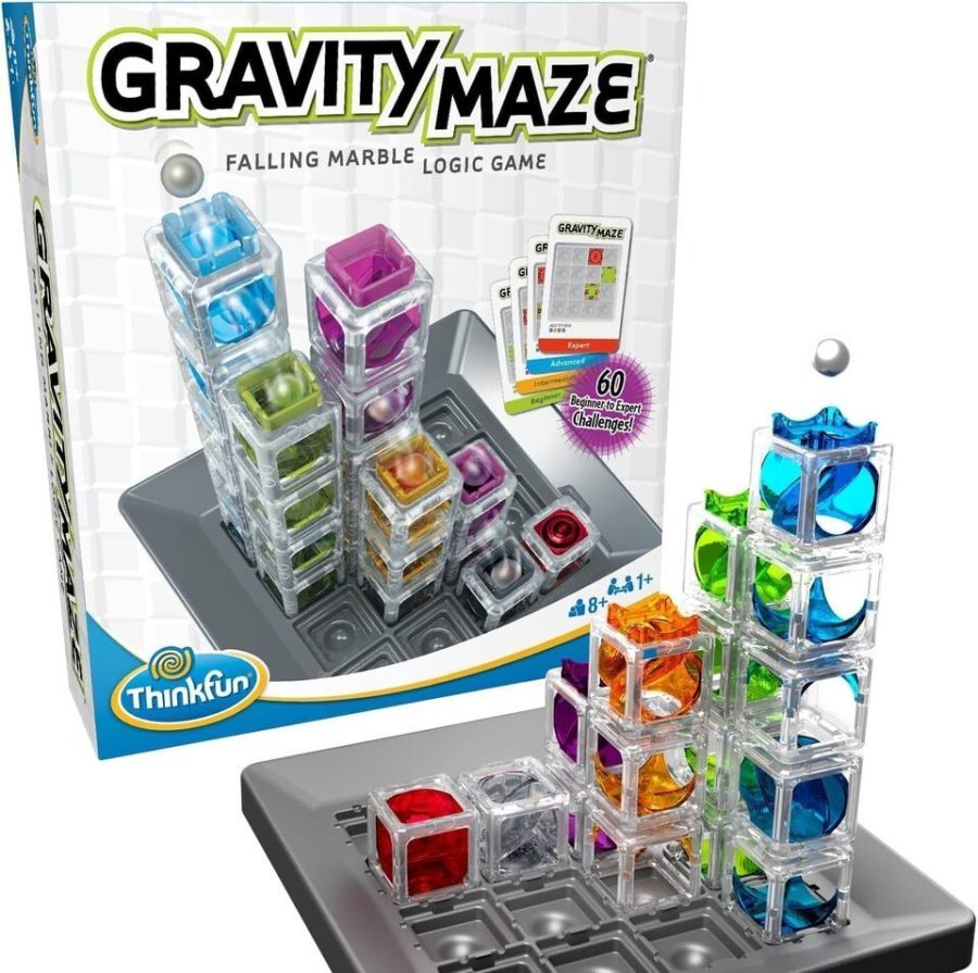 ThinkFun Gravity Maze Falling Marble Logic Game Night Family Board TOTY STEM Toy