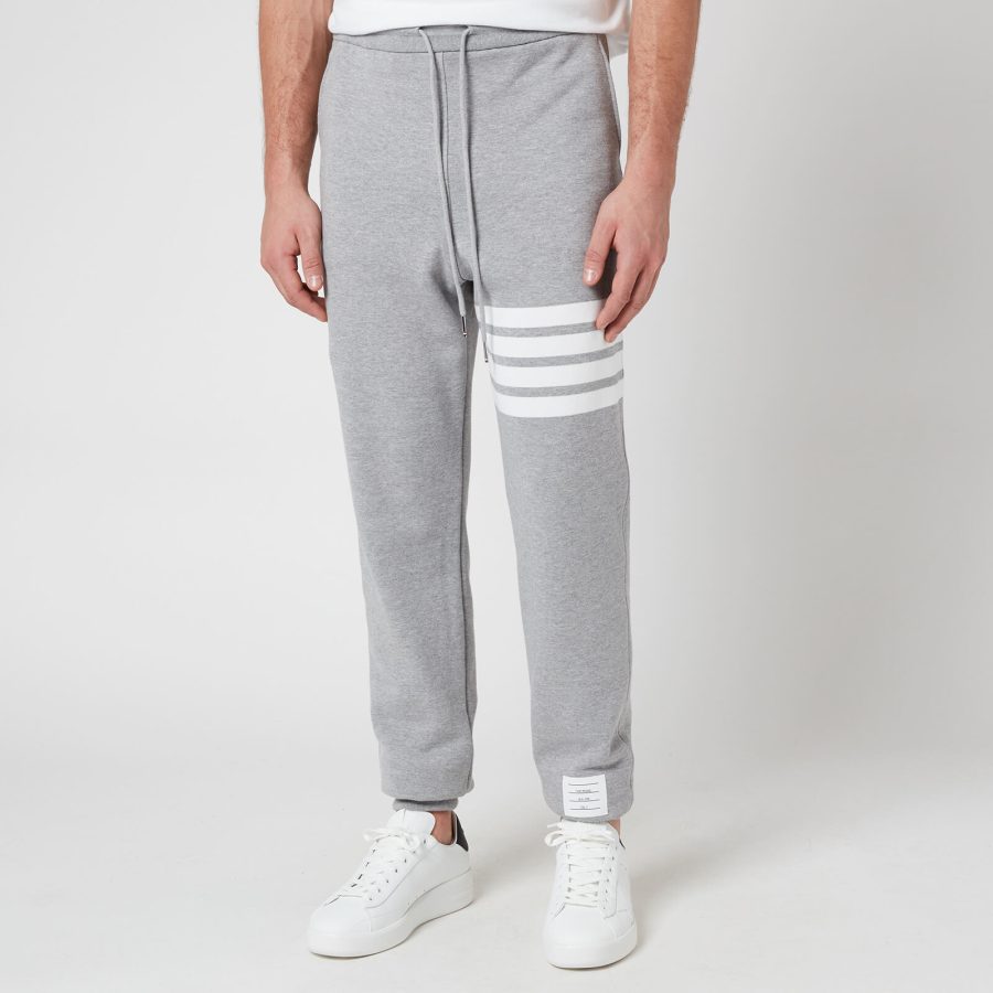 Thom Browne Men's 4-Bar Classic Sweatpants - Light Grey - 4/XL