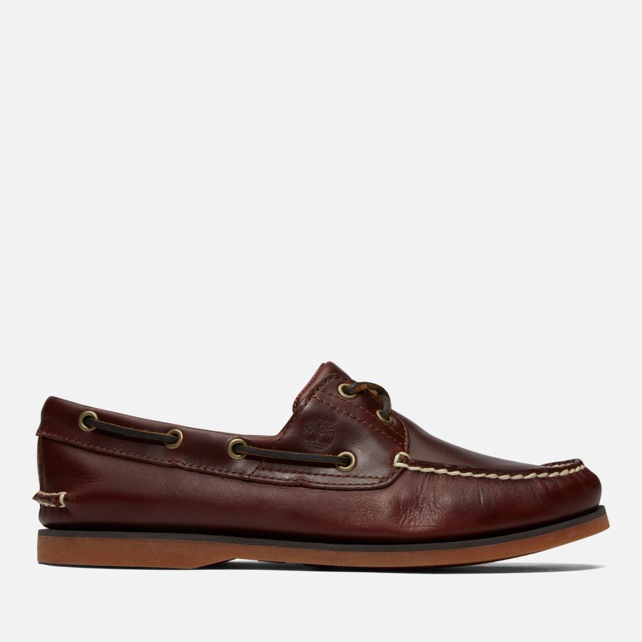 Timberland Men's Classic 2-Eye Boat Shoes - Medium Brown - UK 9