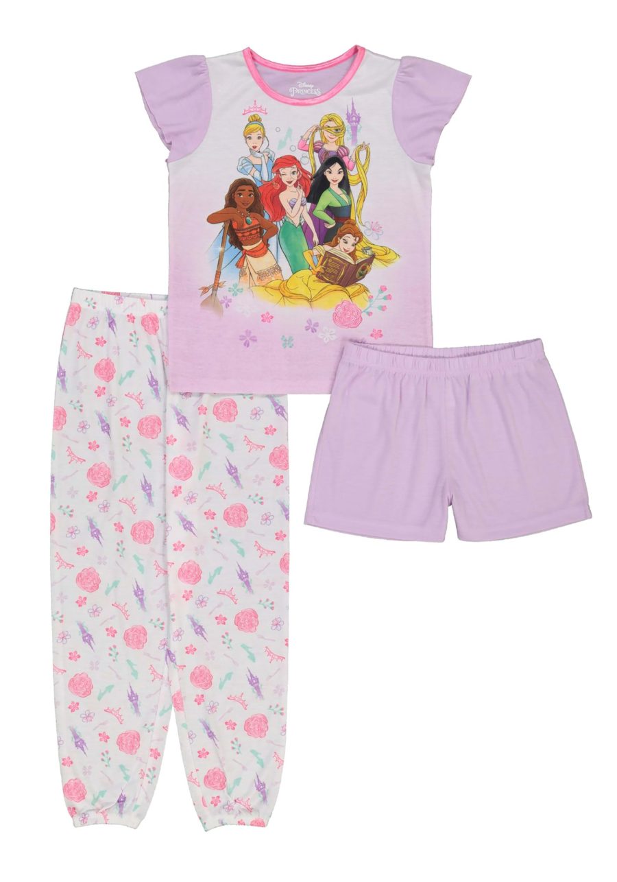 Toddler Girls 3 Pc Disney Precious Princess Sleep Set