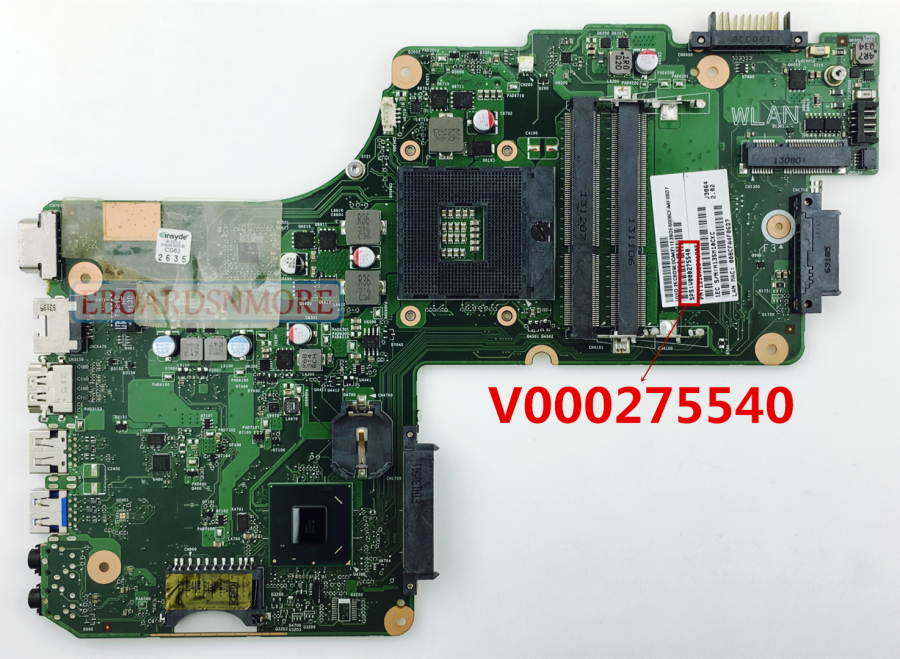 Toshiba C850 C855 Intel HM70 Motherboard DK10F-6050A2541801-MB-A02 V00027554