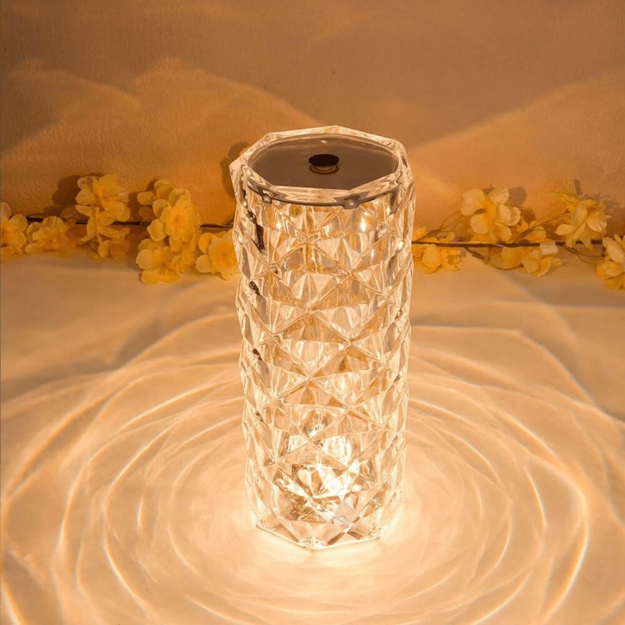 Touch Control Rose Acrylic Lamp