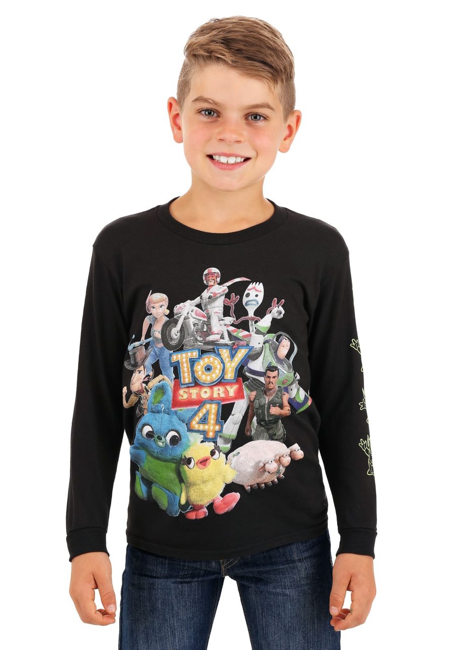 Toy Story 4 Character Group Boys' Long Sleeve T-Shirt