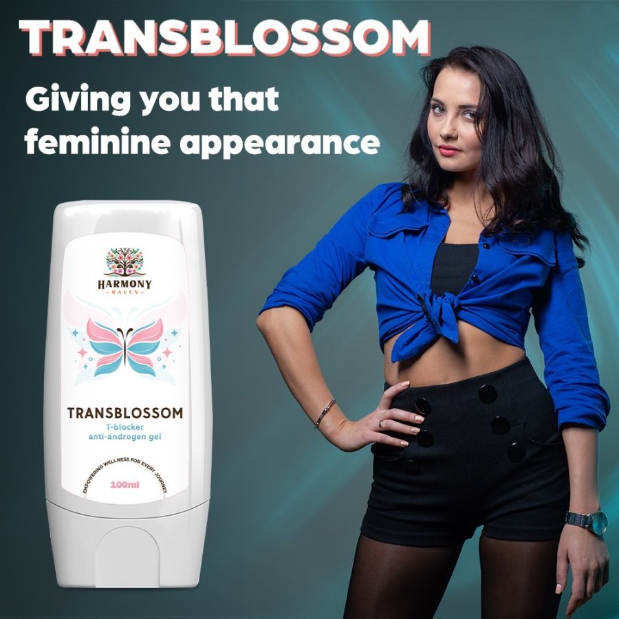 TransBlossom T-Blocker Anti-Androgen 100ml Gel - Control for MTF Transition