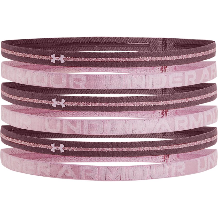 UA Heather Mini Headbands (6PK) - Ash Plum/Mauve Pink/Mauve Pink/MISC