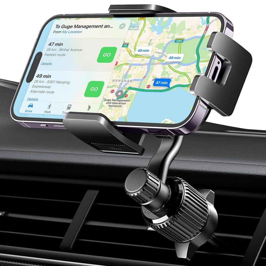 UGREEN Car Phone Holder Mount with Swing Arm Not Block Air Vent, Phone Mount for