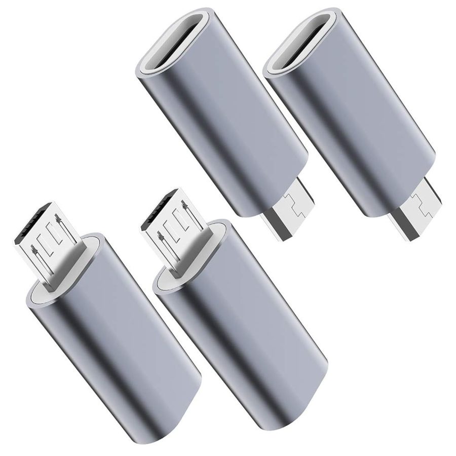 Usb C To Micro Usb Adapter, (4-Pack) Type C Female To Micro Usb Male Convert Con