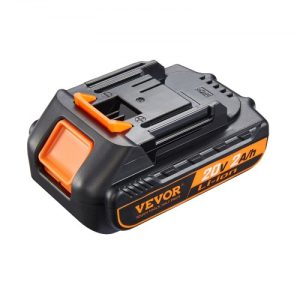 VEVOR 20V 2.0Ah Lithium-Ion Battery - High-Capacity Replacement Battery Pack for Power Tools Batteries, Compatible with 20V Cordless Power Tools