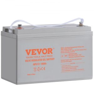 VEVOR Deep Cycle Battery, 12V 100 AH, AGM Marine Rechargeable Battery, High Self-Discharge Rate 800A Current, for RV Solar Marine Off-Grid Applications UPS Backup Power System, Tested to UL Standards